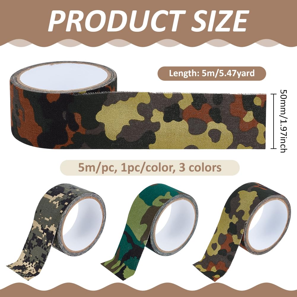 BENECREAT camo tape desert pattern enhances gear concealment in sandy environments