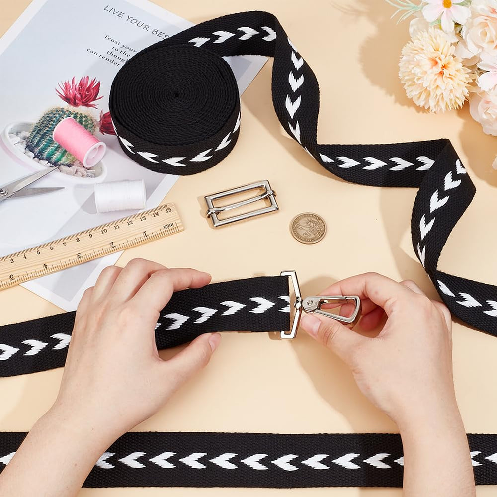 BENECREAT heavy-duty polycotton webbing delivers soft touch for bags, belts, hammocks.