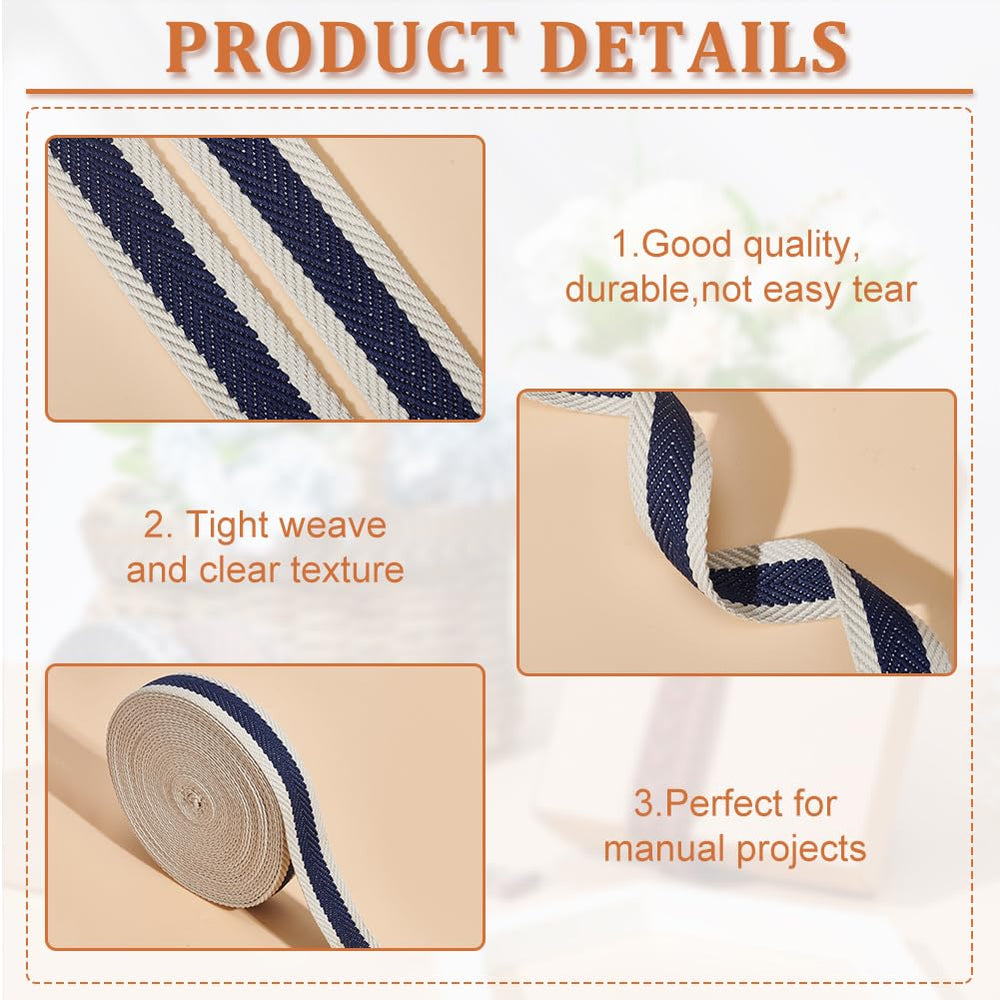 BENECREAT striped webbing offers breathable comfort and low wrinkling.