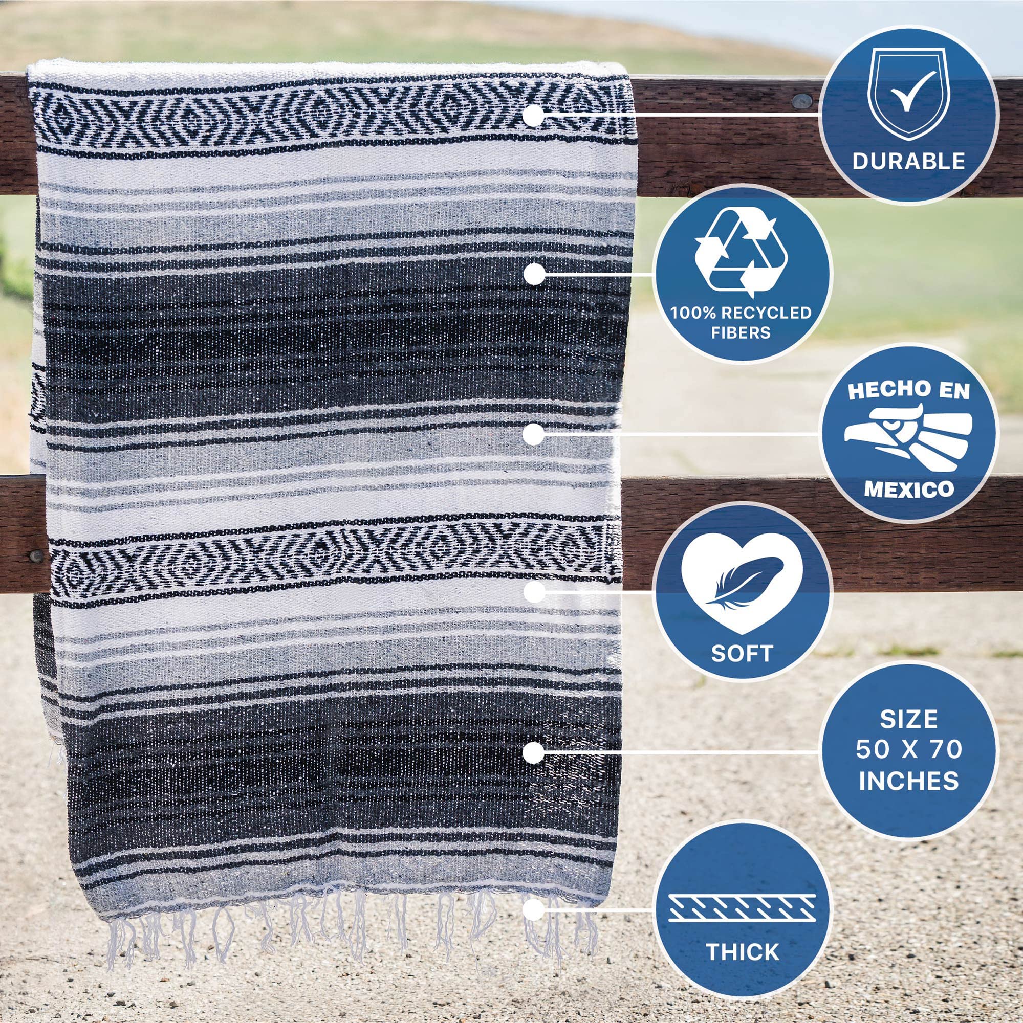 Benevolence LA handwoven blanket camping-adventure ready for rugged outdoor comfort