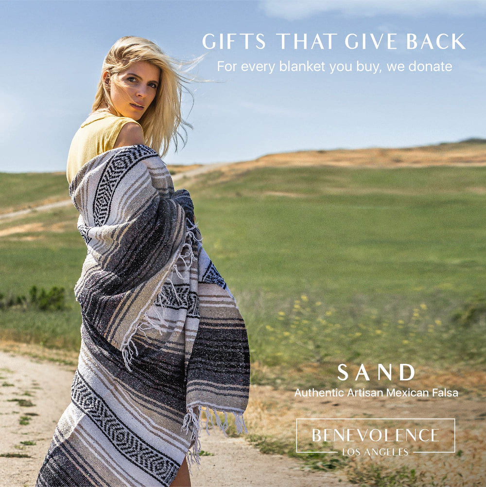 Benevolence LA blanket texture close-up highlighting soft, cozy material.