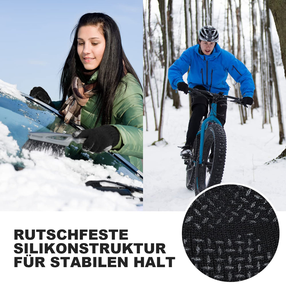 Benirap winter gloves four-way stretch fabric for a snug flexible fit