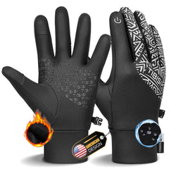 Benirap Winter Gloves hero front display showing overall warmth and fit