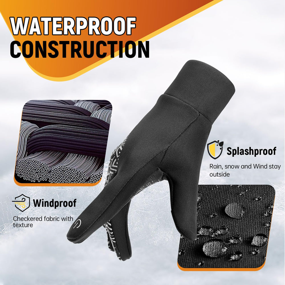 Benirap Winter Gloves reinforced stitching closeup indicating lasting durability