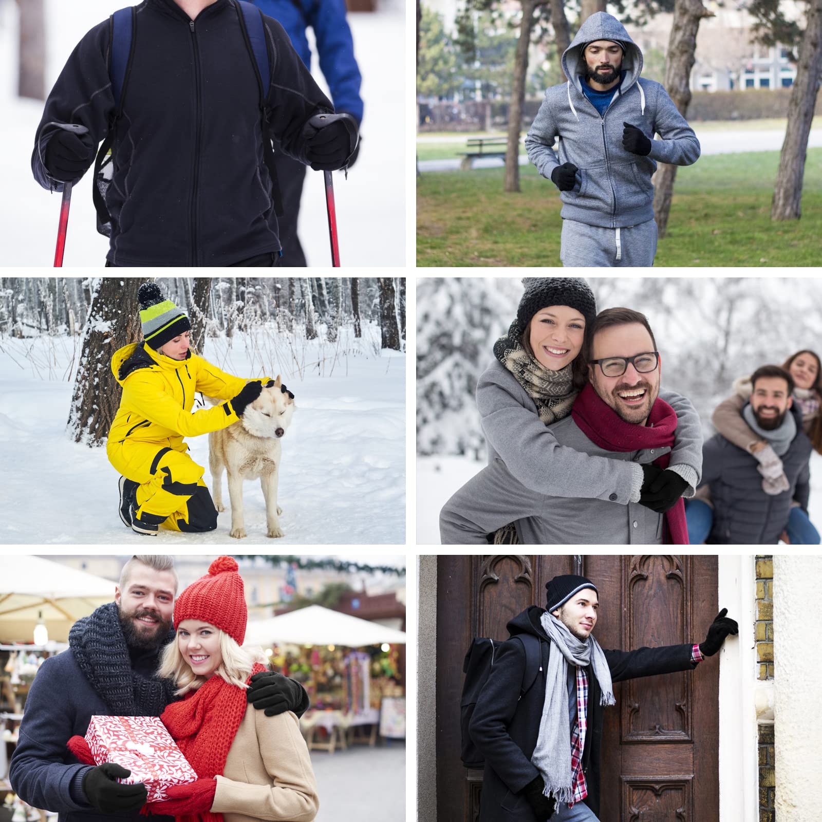 Benirap winter gloves windproof shell protects hands in windy conditions
