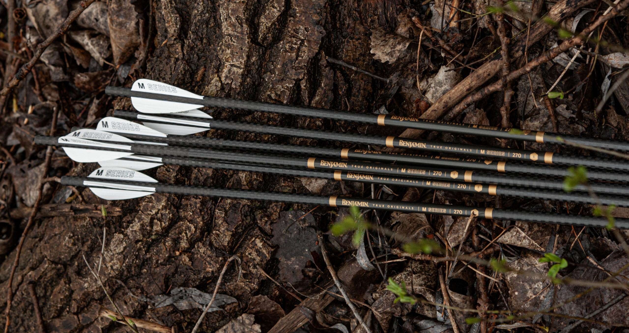 Benjamin BAMA-6PK 2.6-inch vanes improve stability in flight.