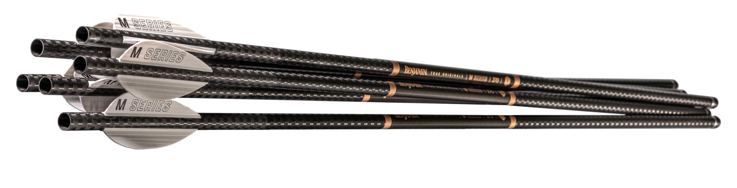Benjamin BAMA-6PK carbon-shaft arrow with 270 spine for consistent flight.