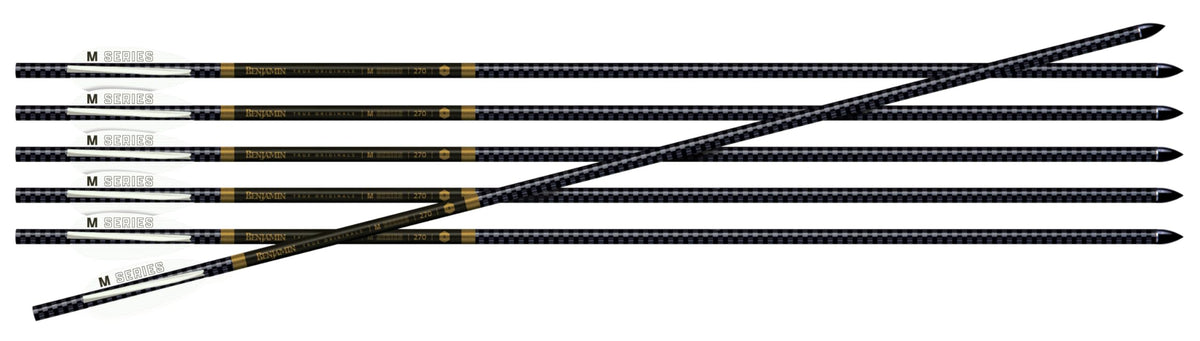 Benjamin BAMA-6PK airbow arrows pack highlights M-Series compatibility for accurate field hunting.