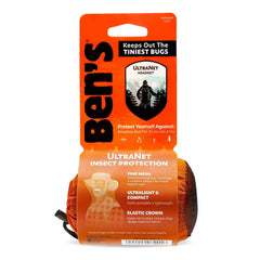 Ben's UltraNet Head Net worn over hat for bug protection