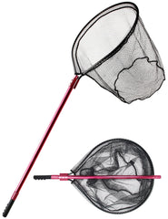 Beoccudo fishing net with 28x24 inch hoop and extended handle