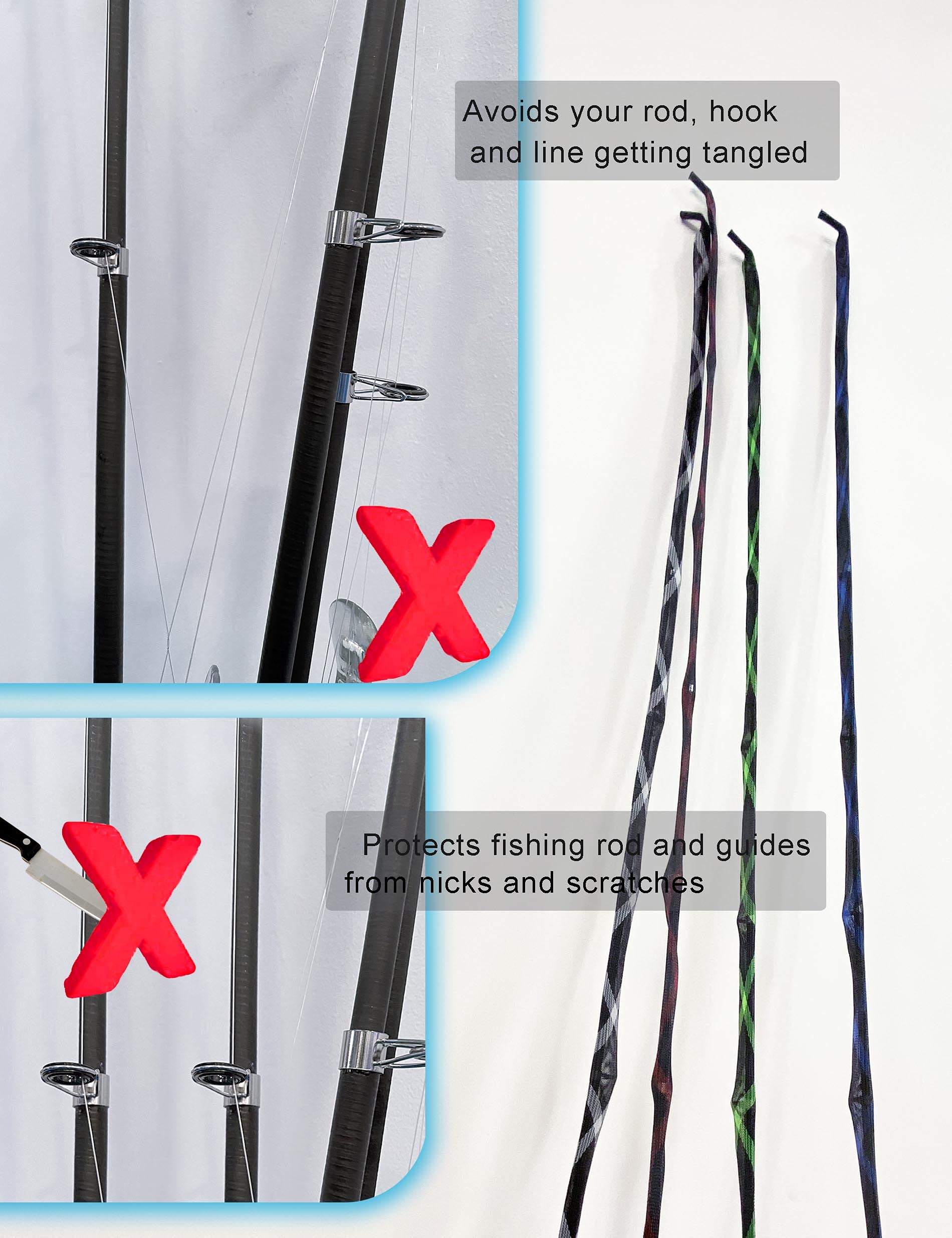 Beoccudo rod sock green and black color option