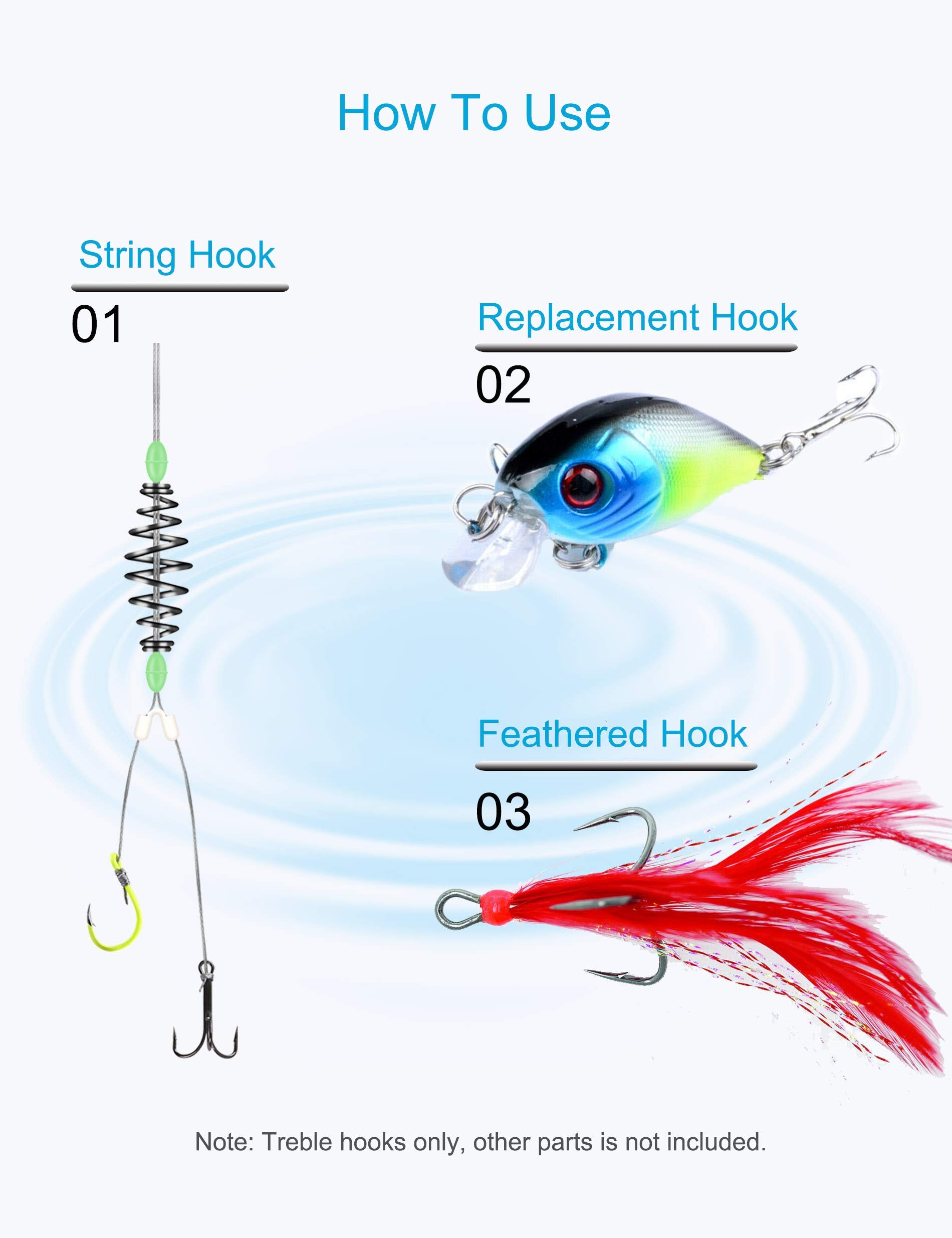 Fishing action with Beoccudo treble hooks