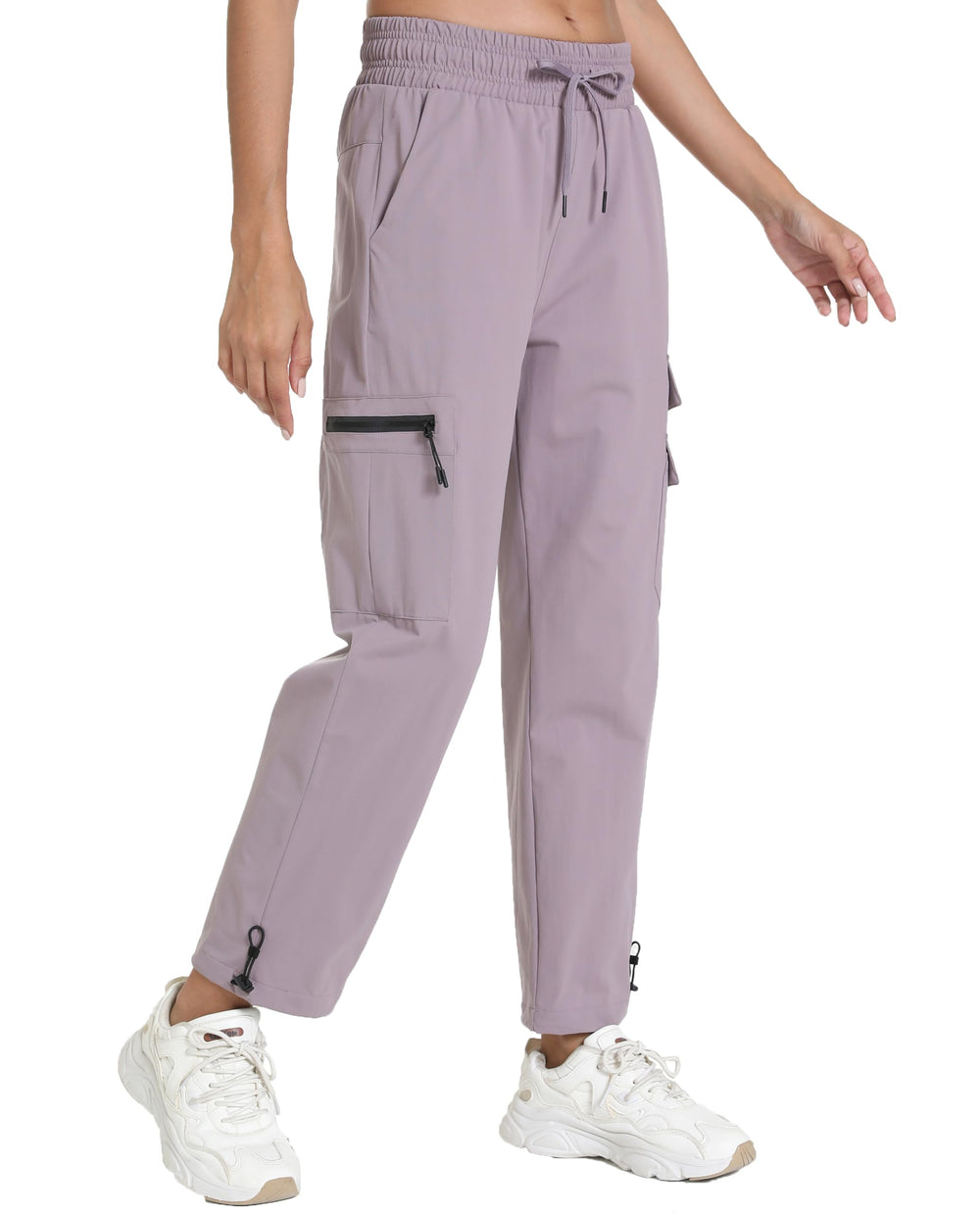Bepopotan Primrose Purple quick-dry pants front view for hiking and all-day wear