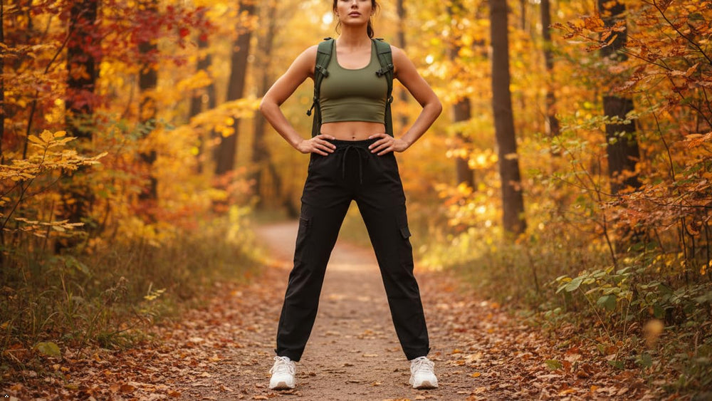 Bepopotan Quick Dry pants ankle-adjustment demonstrates customizable length.