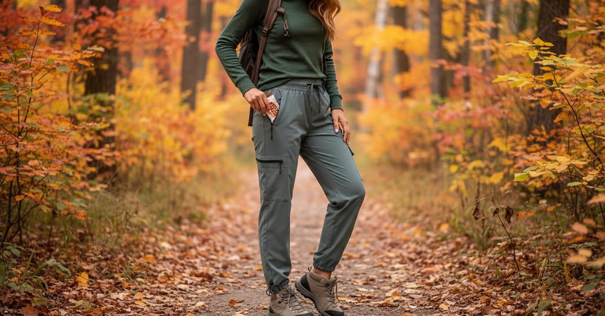 bepopotan quick-dry women's cargo pants lightweight material for movement-friendly activewear
