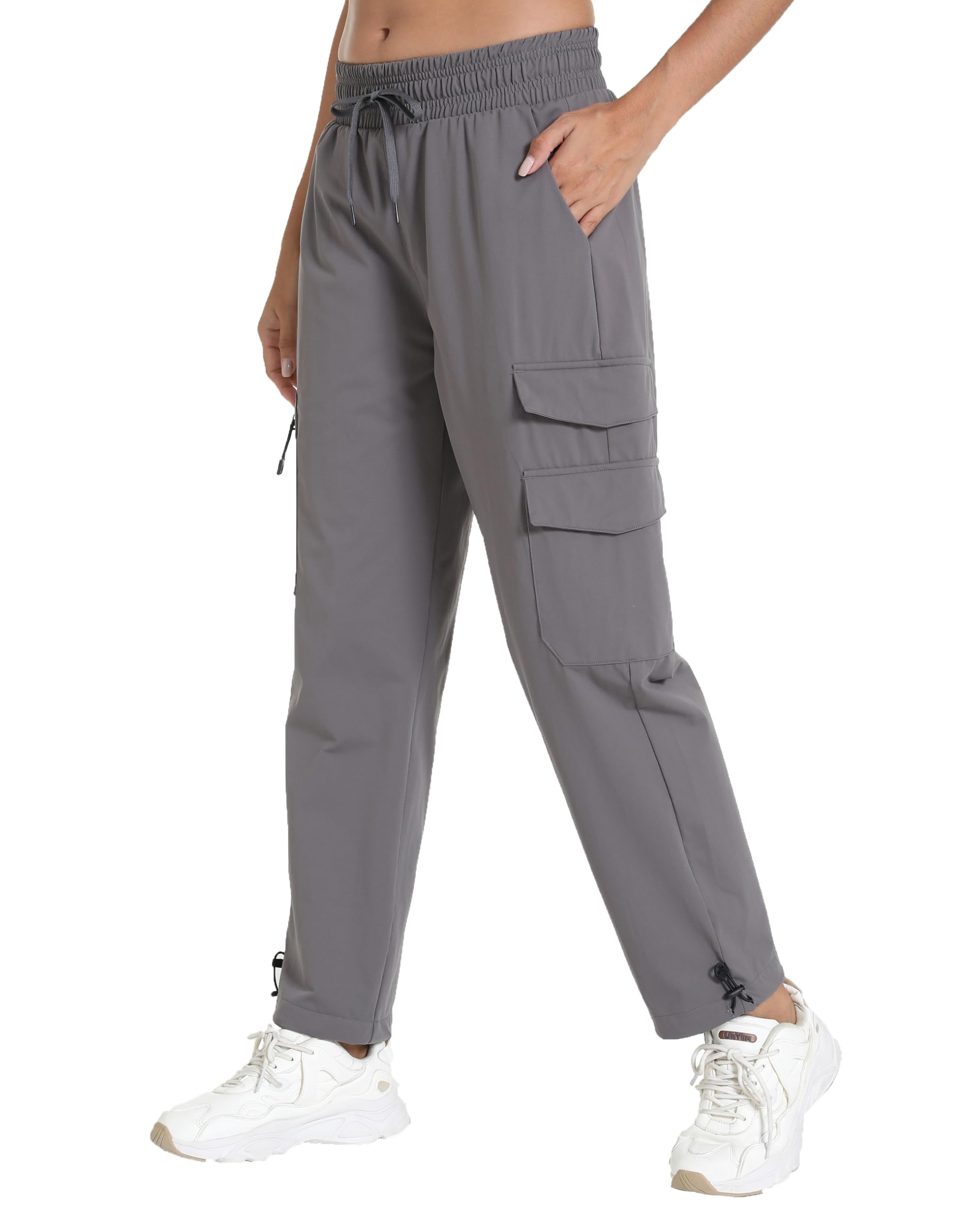 Bepopotan cargo pants pockets closeup showing secure pockets.