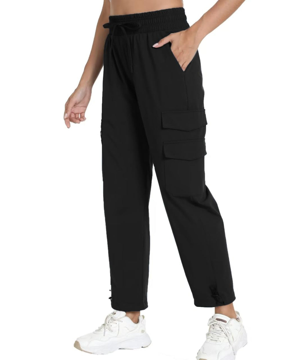 Bepopotan Quick Dry pants side pocket highlight convenient zipper cargo pockets.