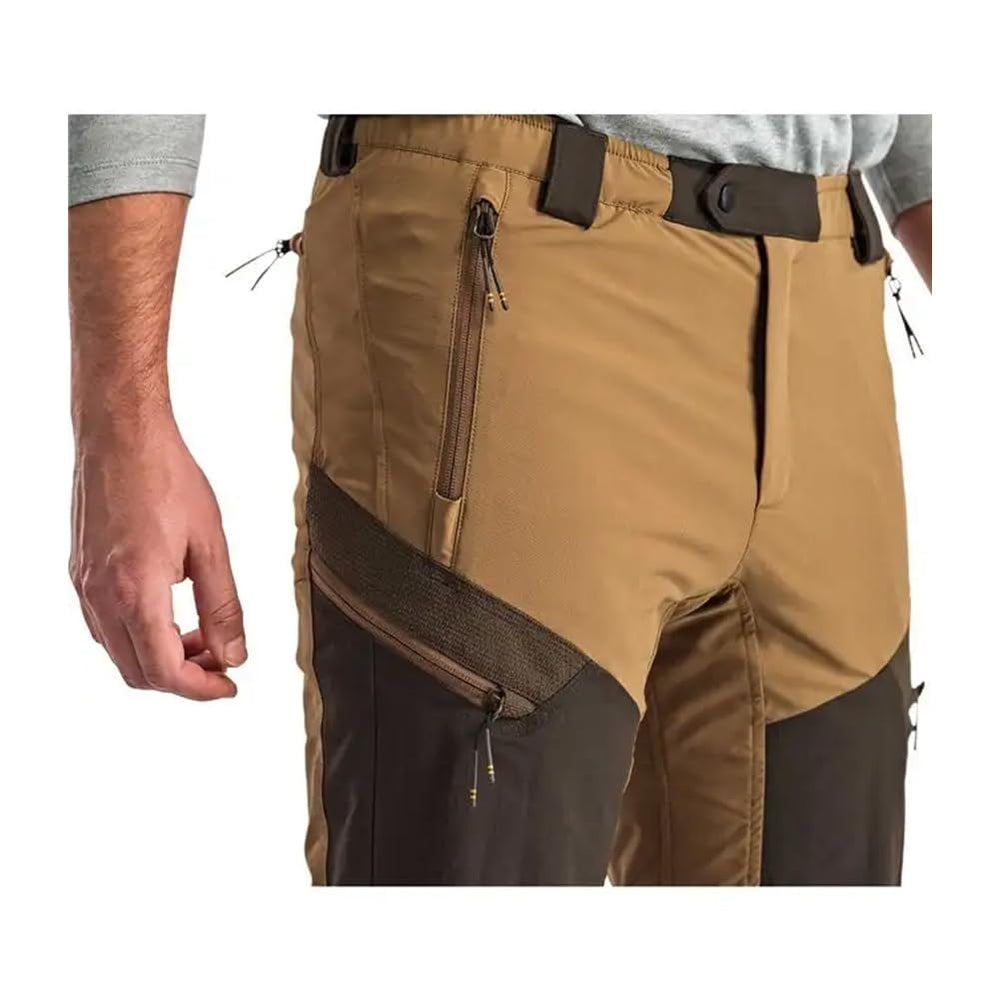 Beretta Boondock DWR finishing sheds light rain and damp brush.