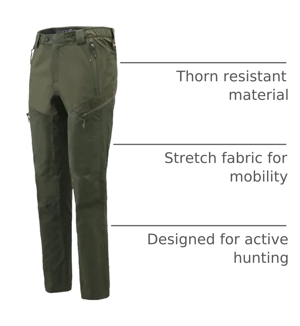 Beretta Boondock pants back and side pockets provide reliable storage on tracking sessions