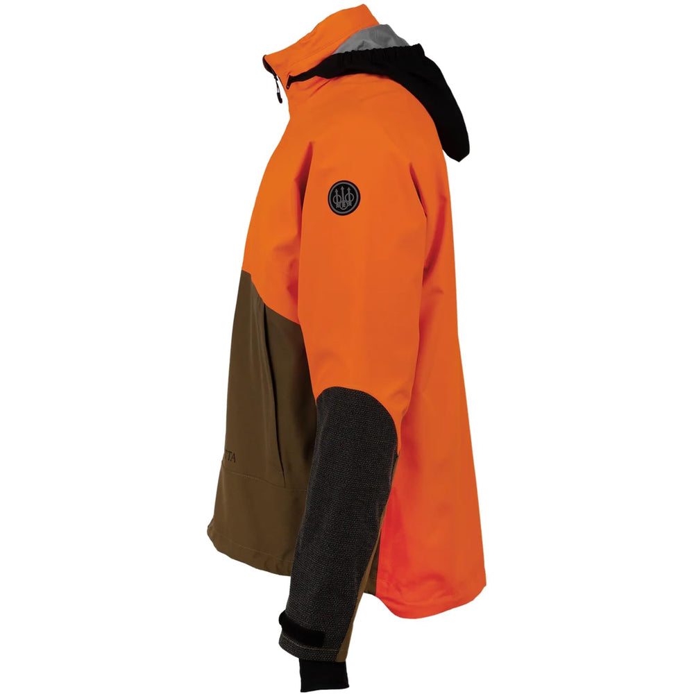 Beretta Breakaway GTX jacket hood-emergency-collar illustrates packable warmth against sudden wind