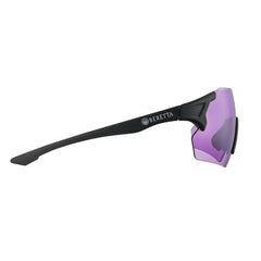 Beretta Challenge Evo Eyeglasses purple lens close-up showing true depth perception.