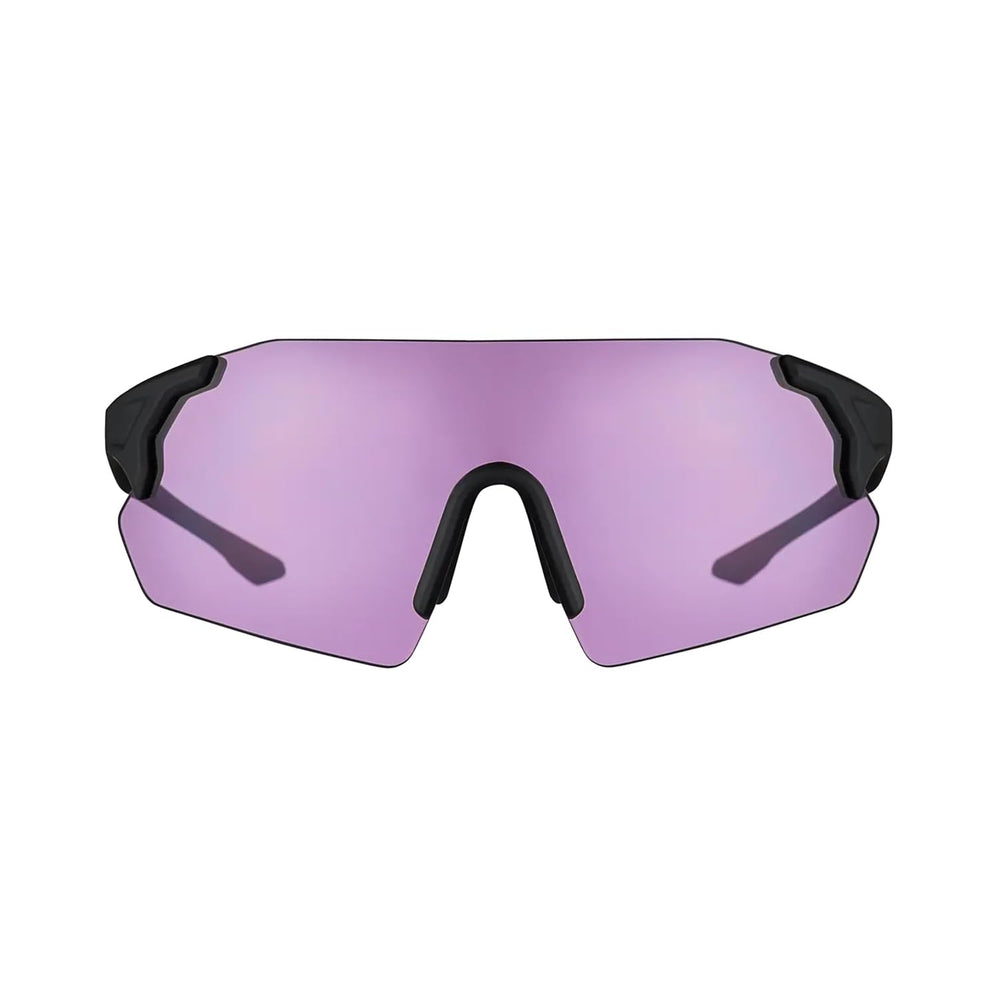Beretta Challenge Evo Eyeglasses purple side view highlighting lightweight frame and anti-slip tips.