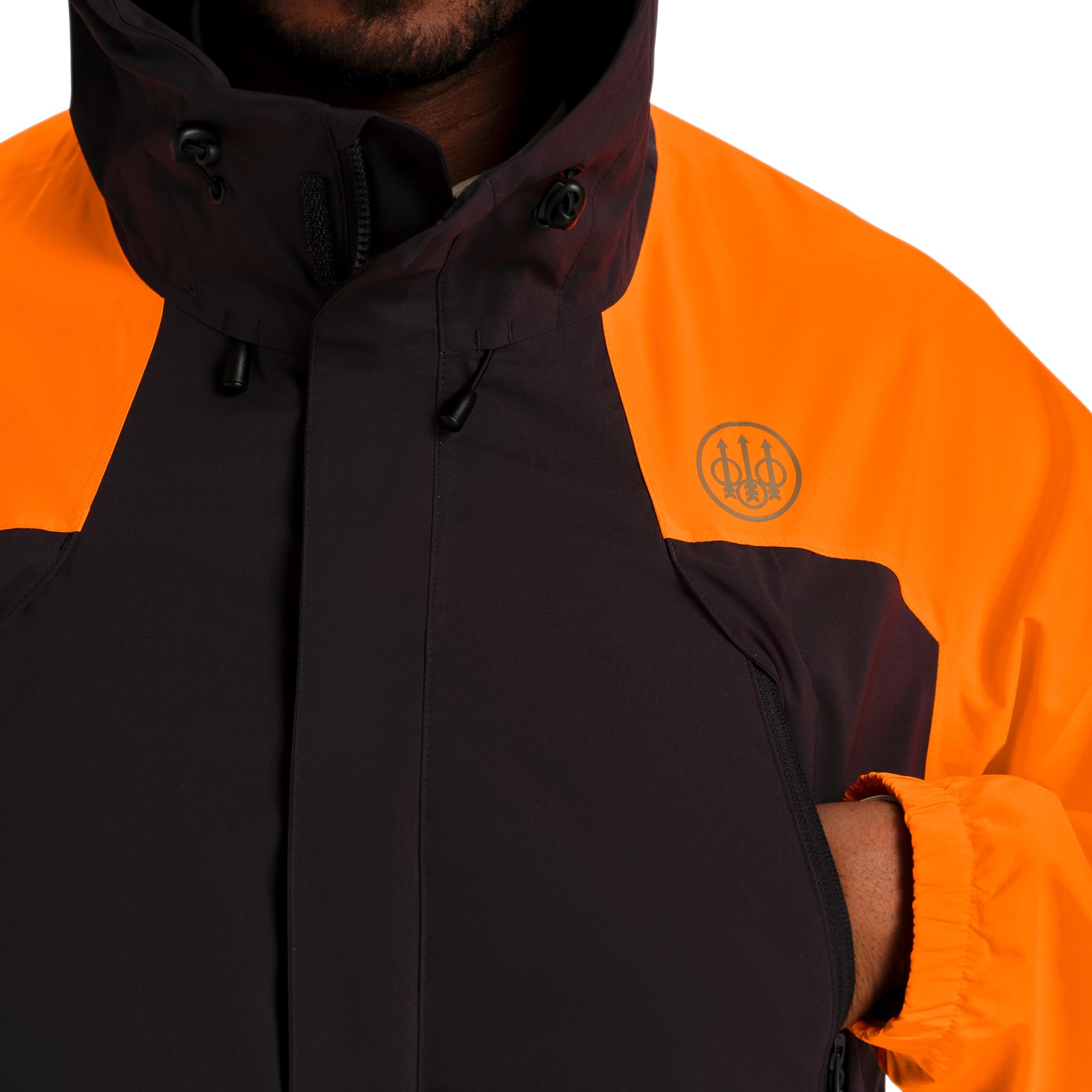 Beretta Covey 2L Field Jacket fixed adjustable hood provides weather defense without bulk