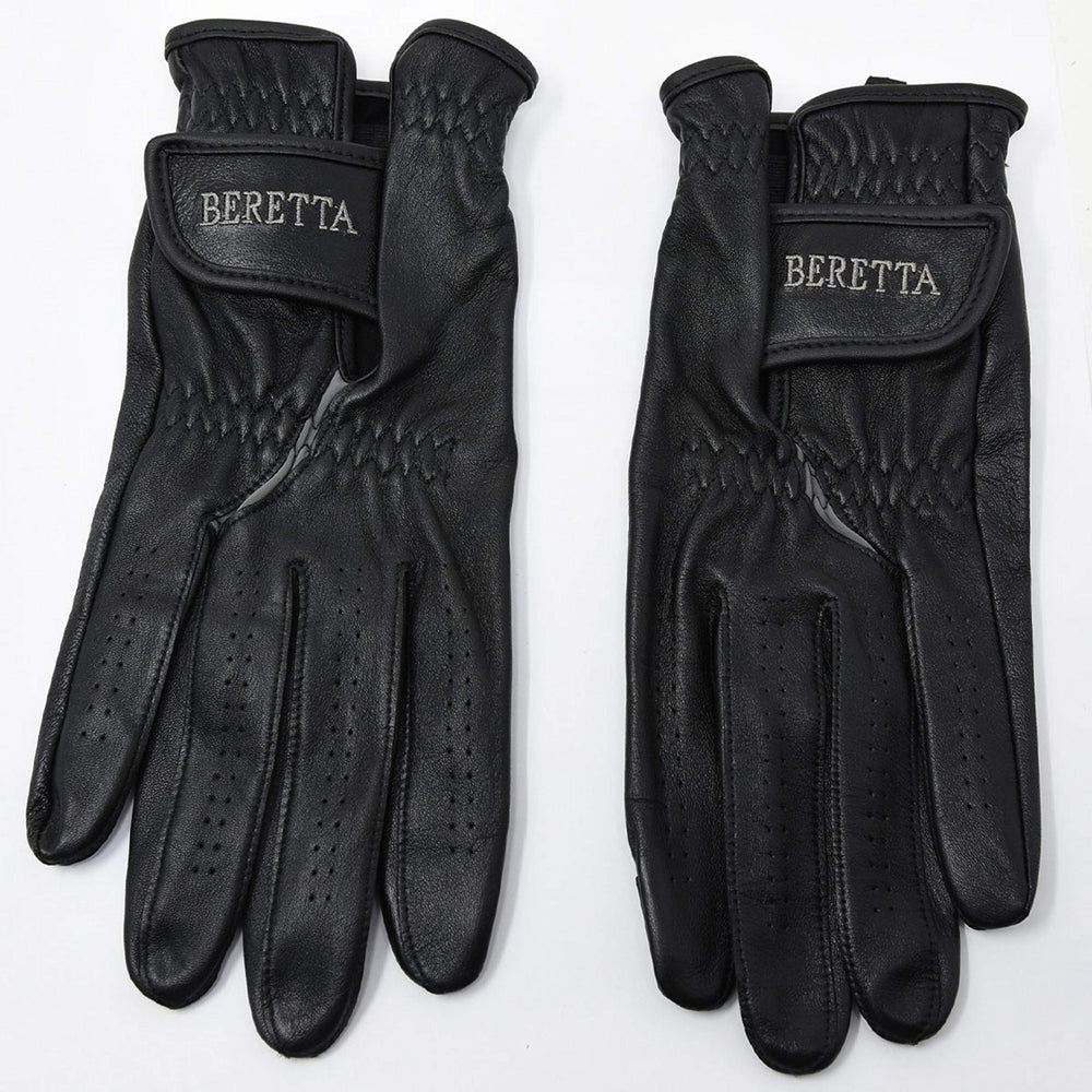 Beretta gloves with Velcro-adjustable cuffs secure fit during shooting.