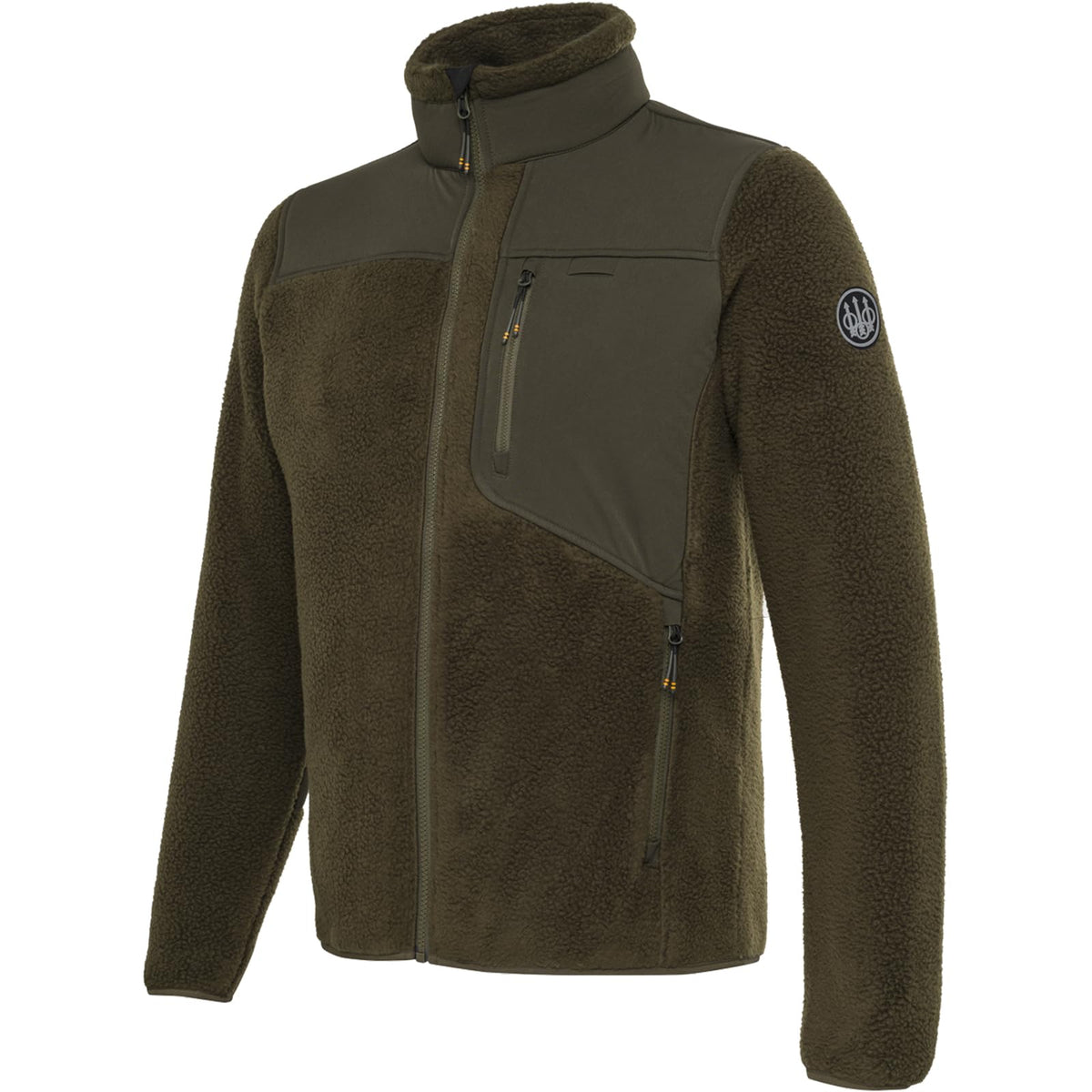 Beretta Halifax Sherpa jacket front view showcases warm fleece and rugged versatility for outdoor hunting