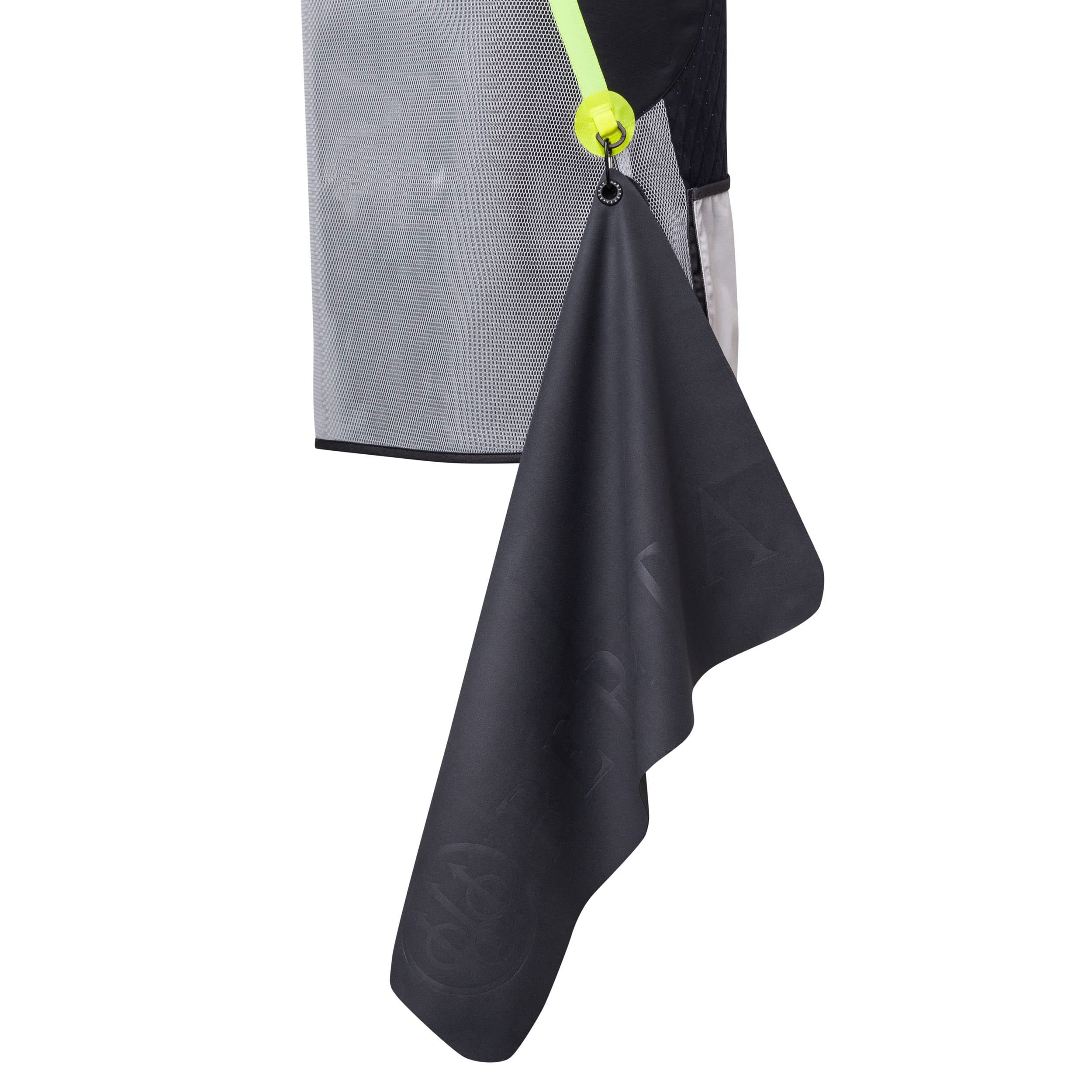 Beretta microfiber shooting towel close-up highlighting absorbent fabric for fast cleanup