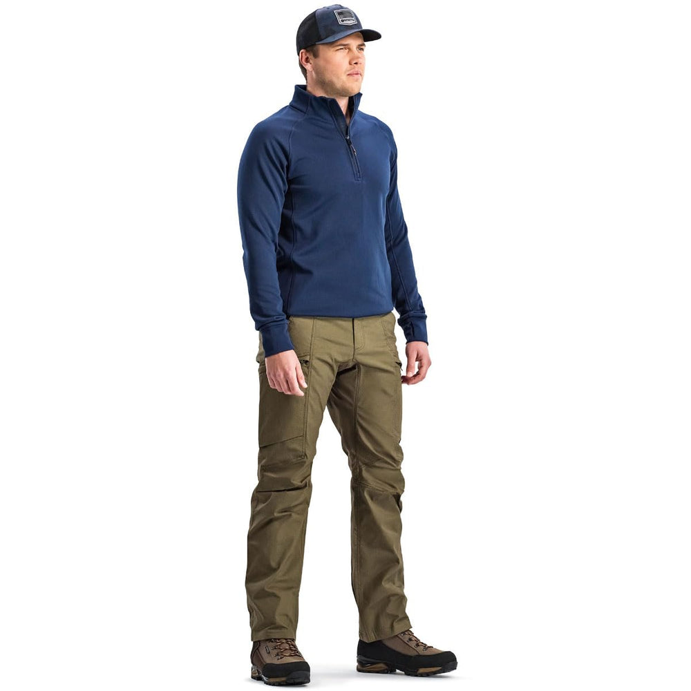 Beretta Stretch Tech Half Zip Fleece showing elastic bottom cuff for secure fit