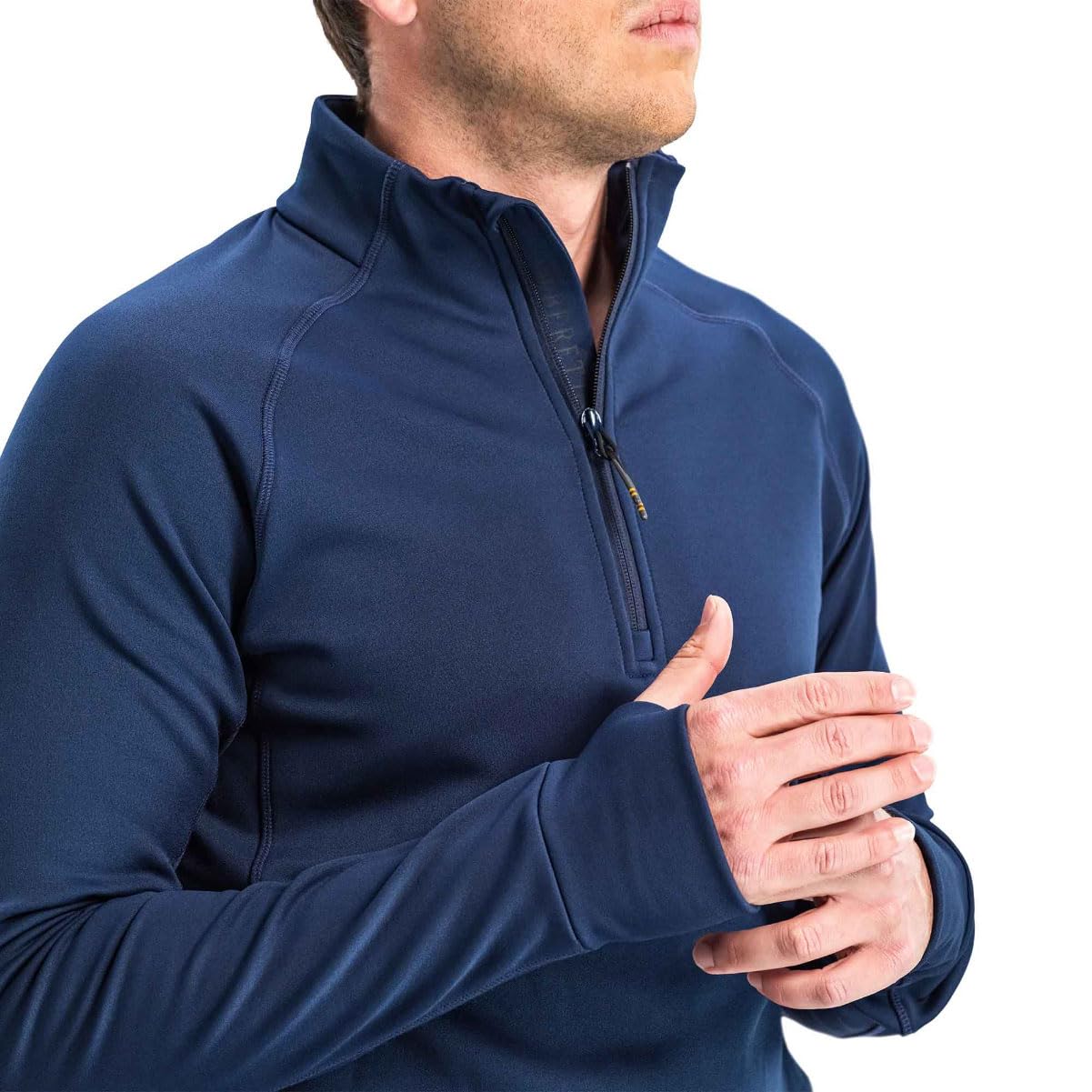 Beretta Stretch Tech Half Zip Fleece fabric detail, breathable stretch performance.
