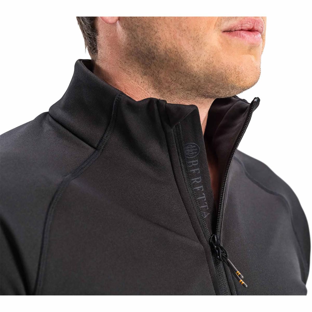 Beretta Stretch Tech Half Zip Fleece shirt blue Total Eclipse color option for outdoor styling