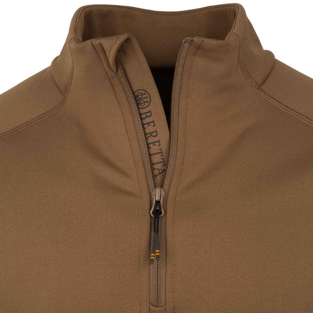 Beretta Stretch Tech Half Zip Fleece Shirt elastic bottom for secure movement
