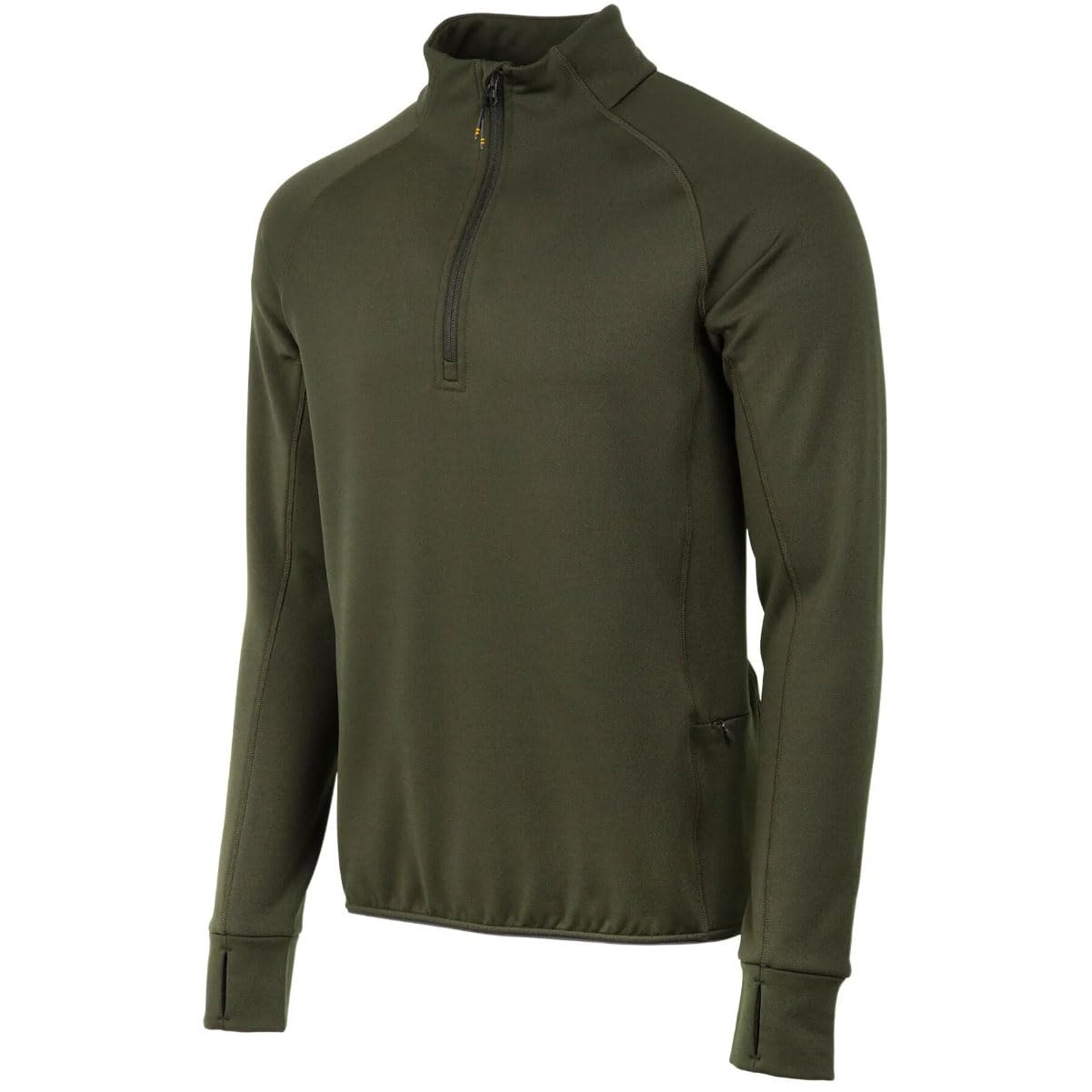 Beretta Stretch Tech fleece shirt Green Moss front view for versatile outdoor layering.