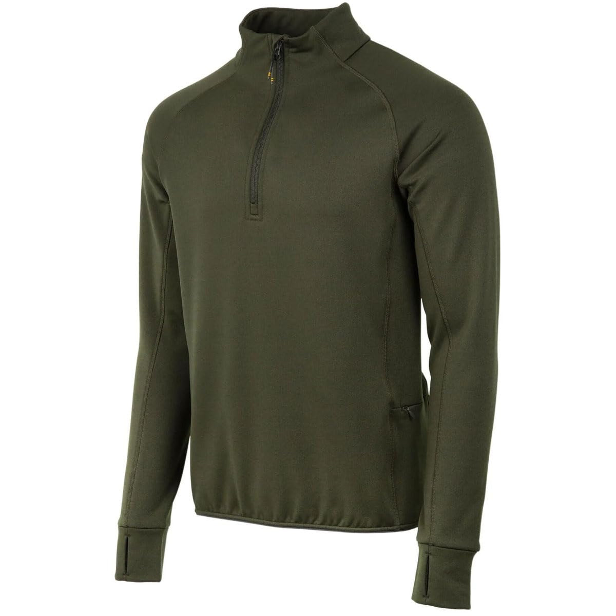 Beretta Stretch Tech fleece shirt Green Moss front view for versatile outdoor layering.