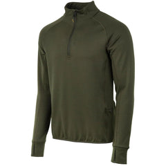 Beretta Stretch Tech fleece shirt Green Moss front view for versatile outdoor layering.