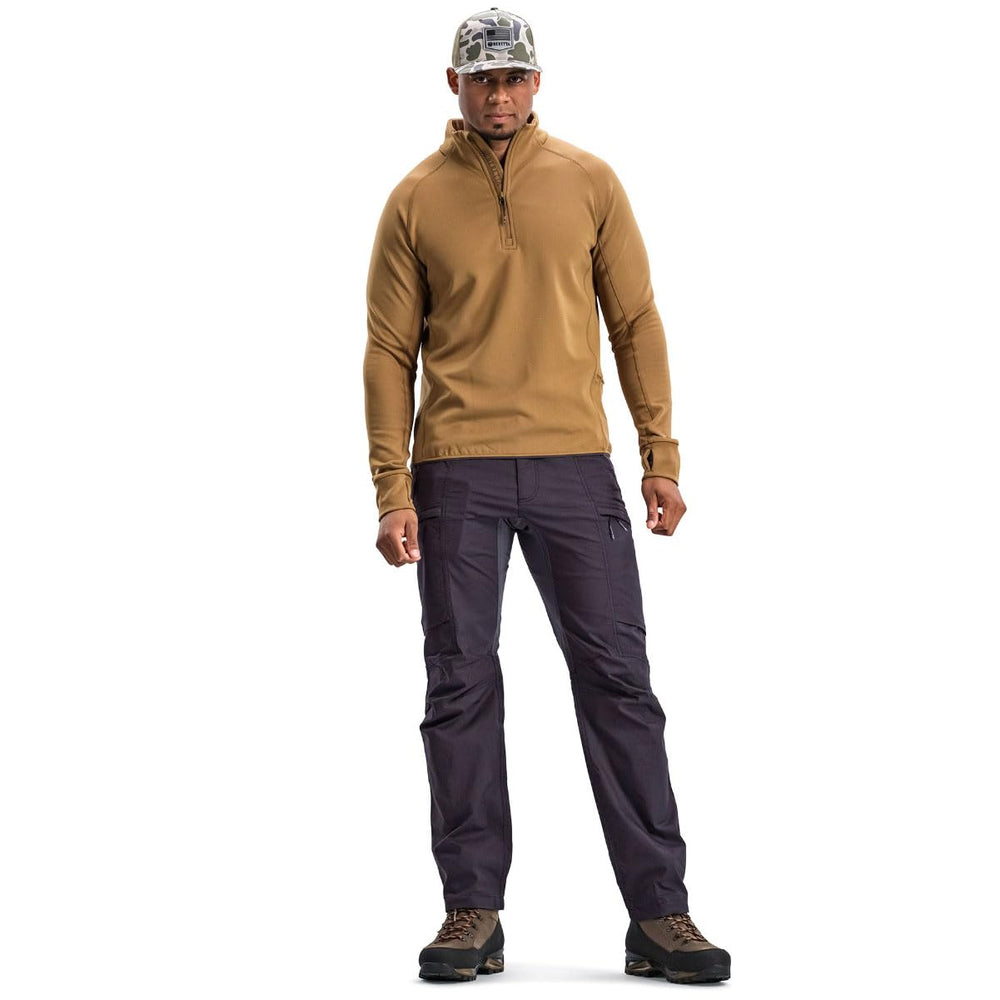 Beretta Stretch Tech Half Zip Fleece Shirt zip closure for adjustable ventilation