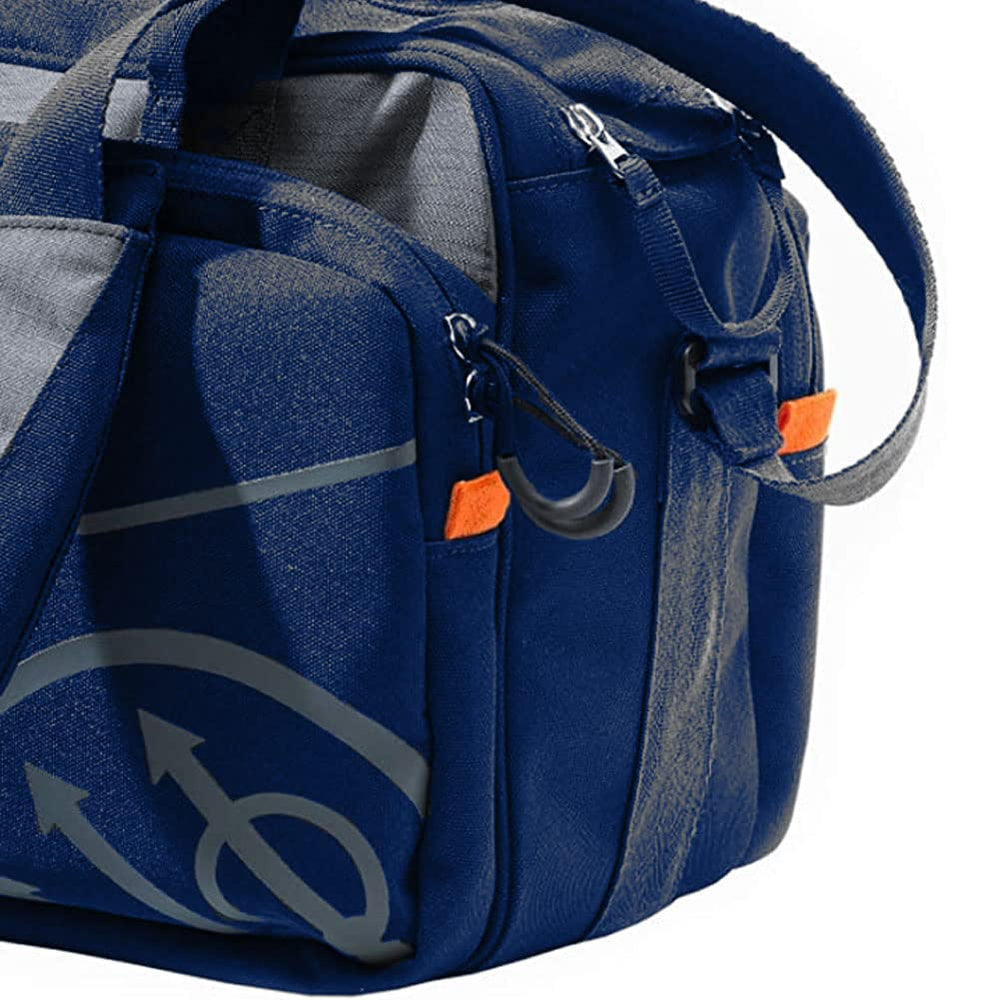 Beretta Uniform Pro EVO blue durable fabric close-up underscores moisture and oil resistance.