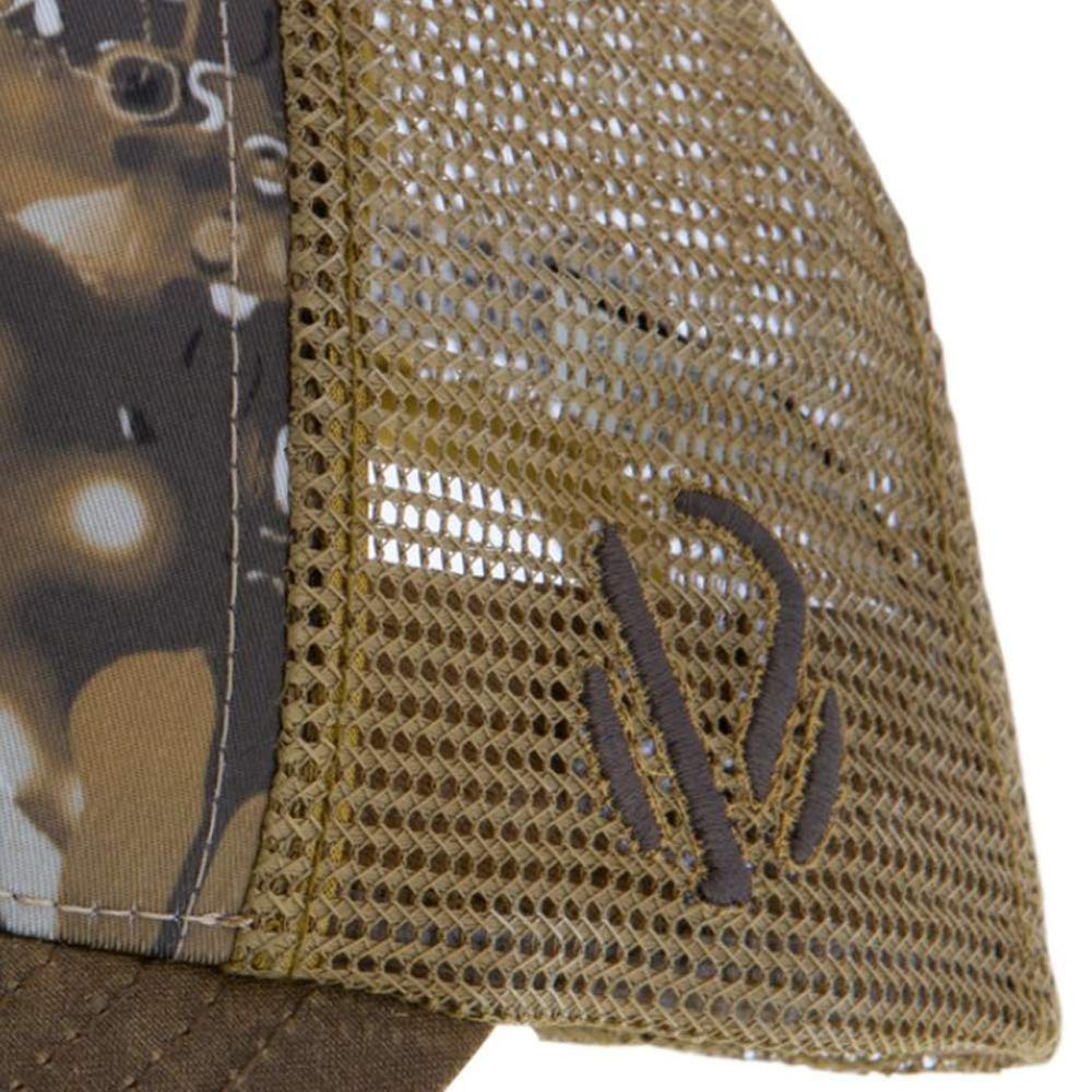 Nylon mesh back and camo crown detail on Avayde hat