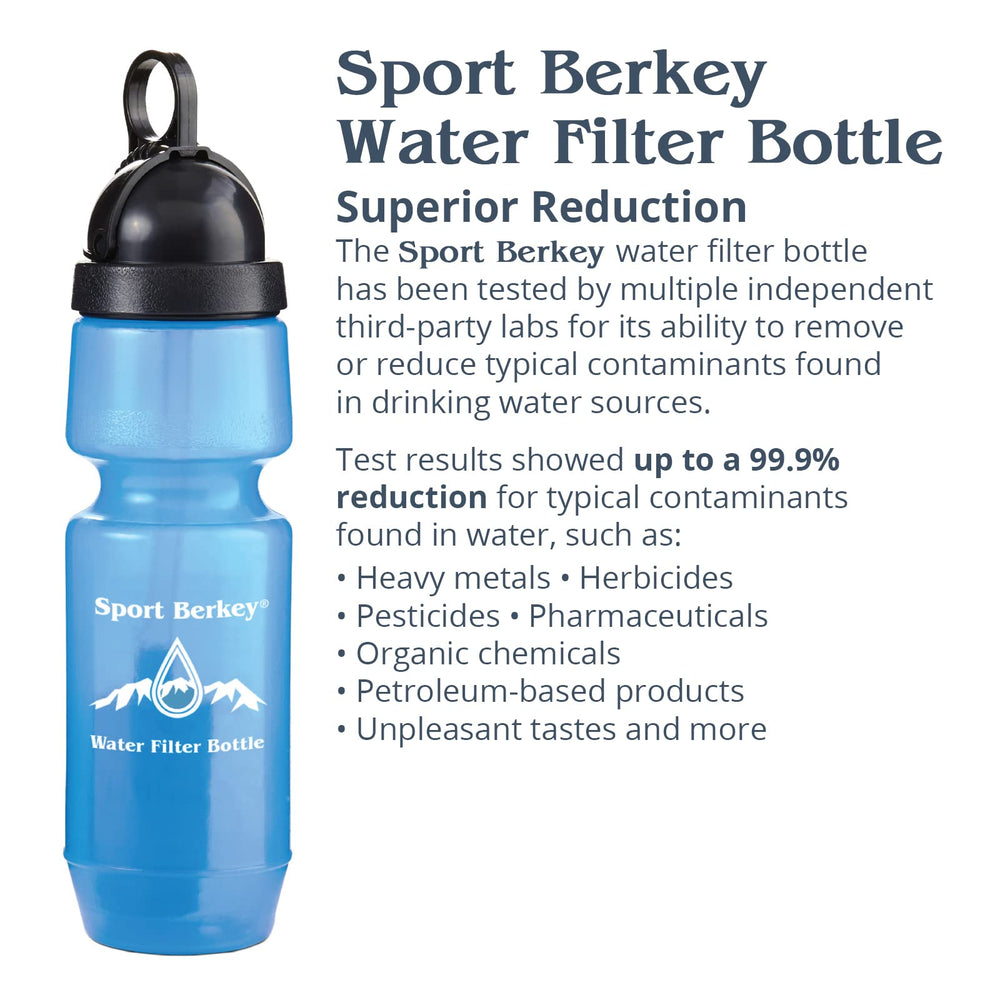 Berkey Sport bottle at gym or office demonstrating versatile daily hydration.
