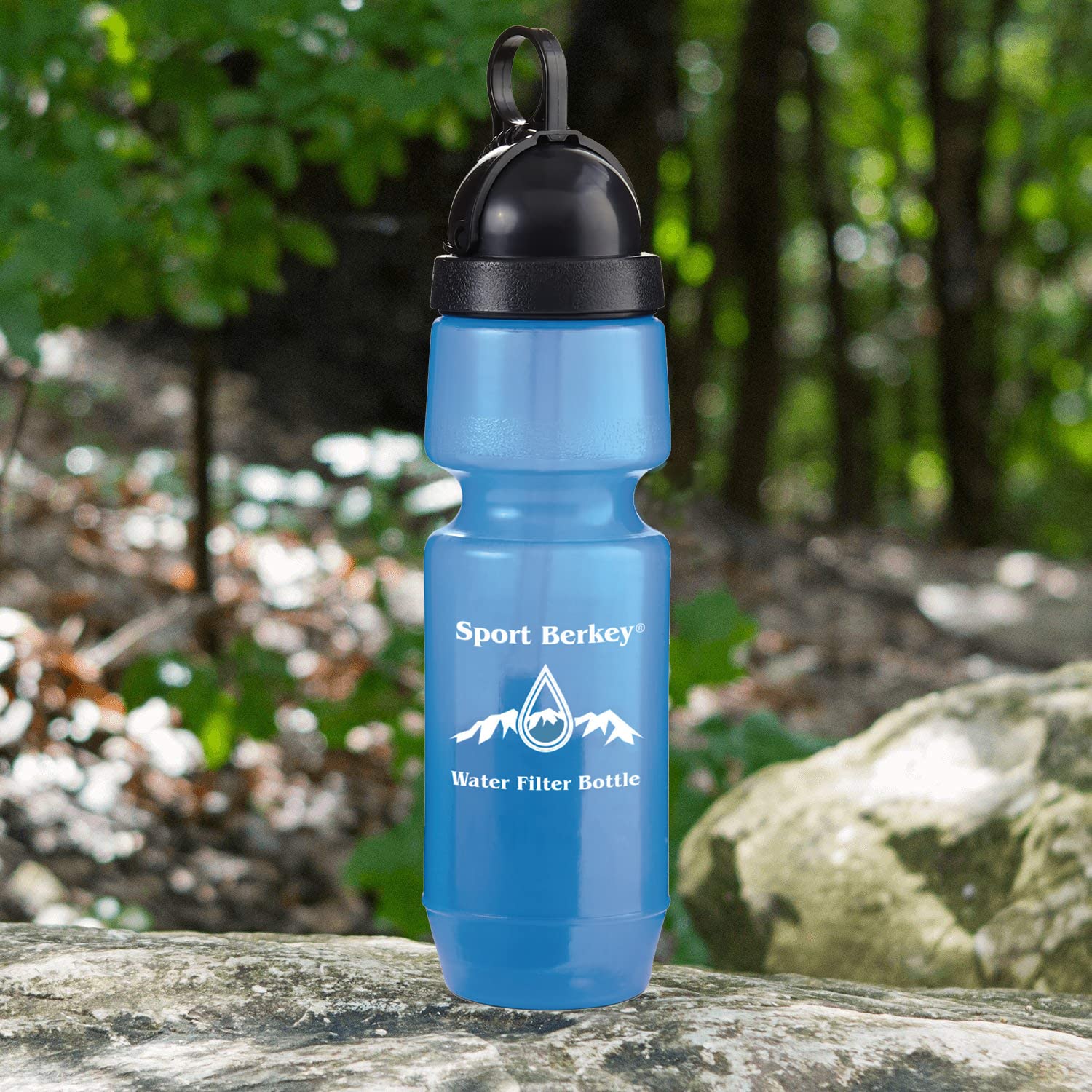 Berkey Sport Bottle on-the-go usage during travel and workouts.