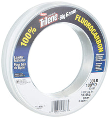 Berkley Big Game fluorocarbon leader 30 lb packaging, showing clean, abrasion-resistant line.
