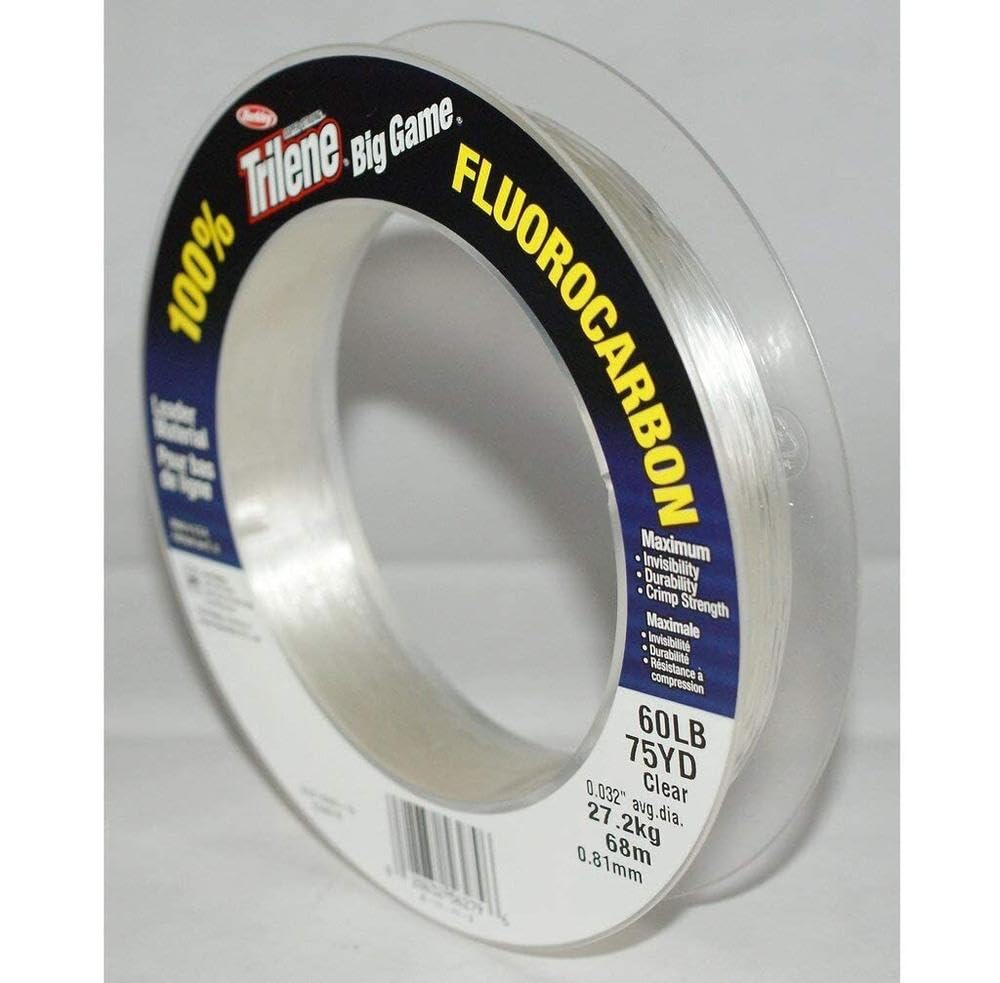 Berkley Big Game fluorocarbon leader, coiled, ready for quick saltwater rigs.