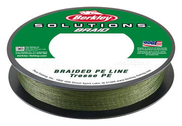 Berkley braided Dyneema line closeup highlighting strength and zero stretch for sensitive casting.
