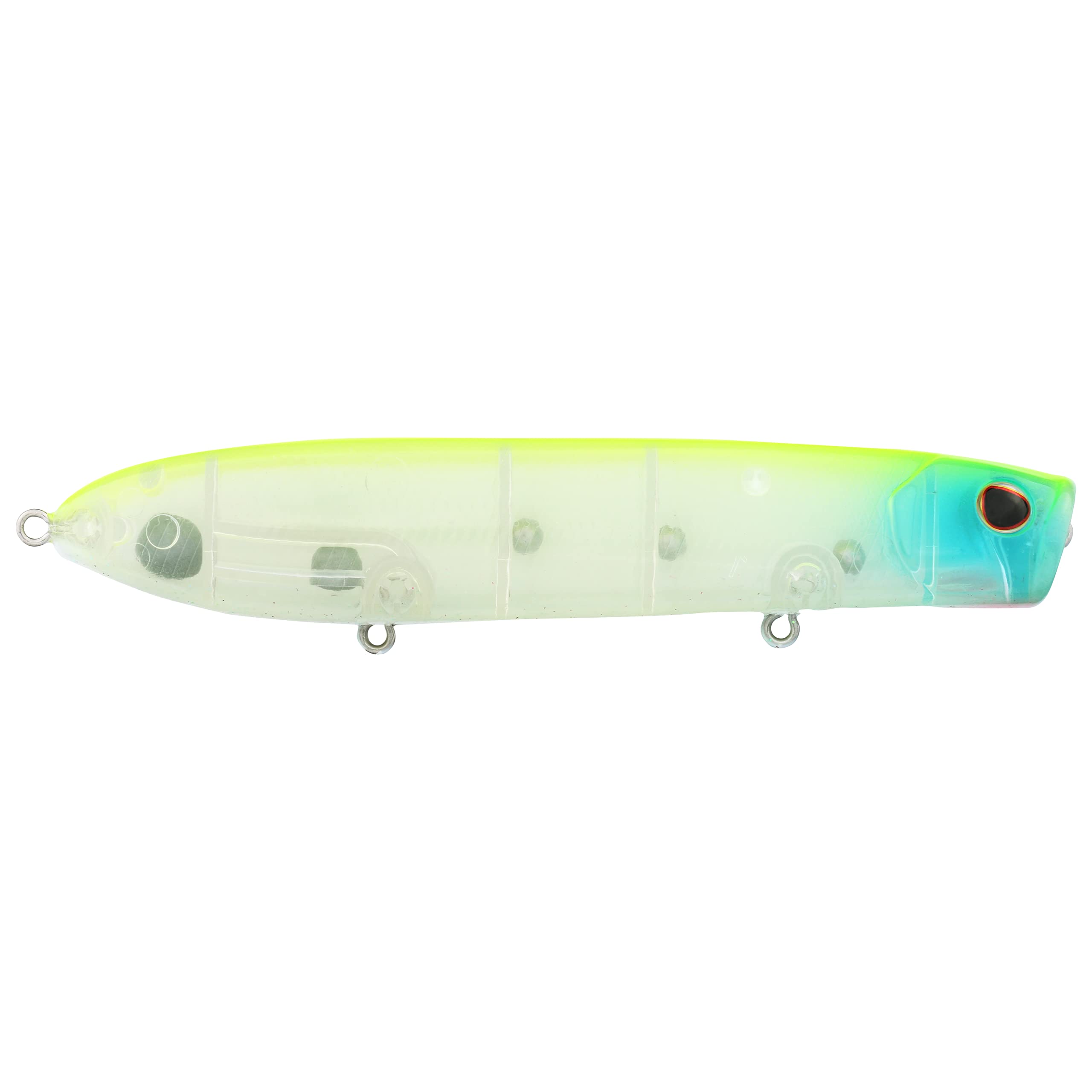 Berkley Cane Walker lure cup face design enhances surface disturbance for bass
