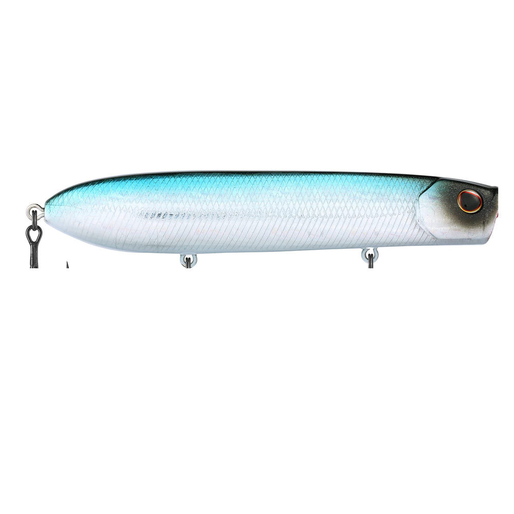 Berkley Cane Walker front cup noise attracts bass in choppy water.