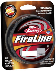 Berkley FireLine 125yd spool in Smoke enhances sensitivity for light tackle.