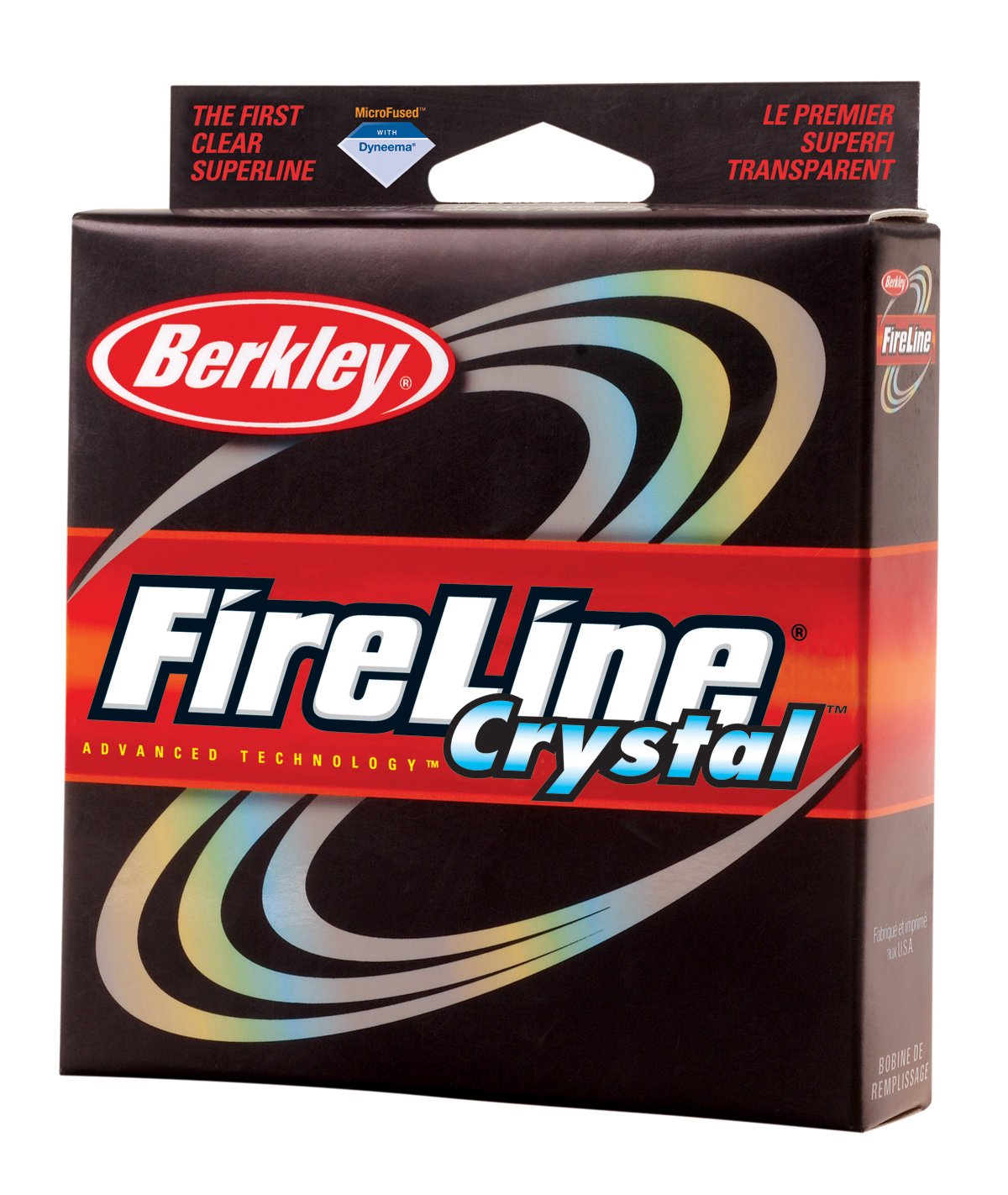 Berkley Fireline Crystal spool close-up highlighting low-visibility strong line for spinning reels.