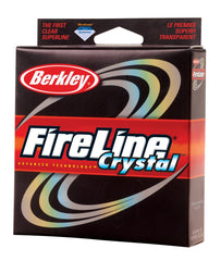 Berkley Fireline Crystal spool close-up highlighting low-visibility strong line for spinning reels.